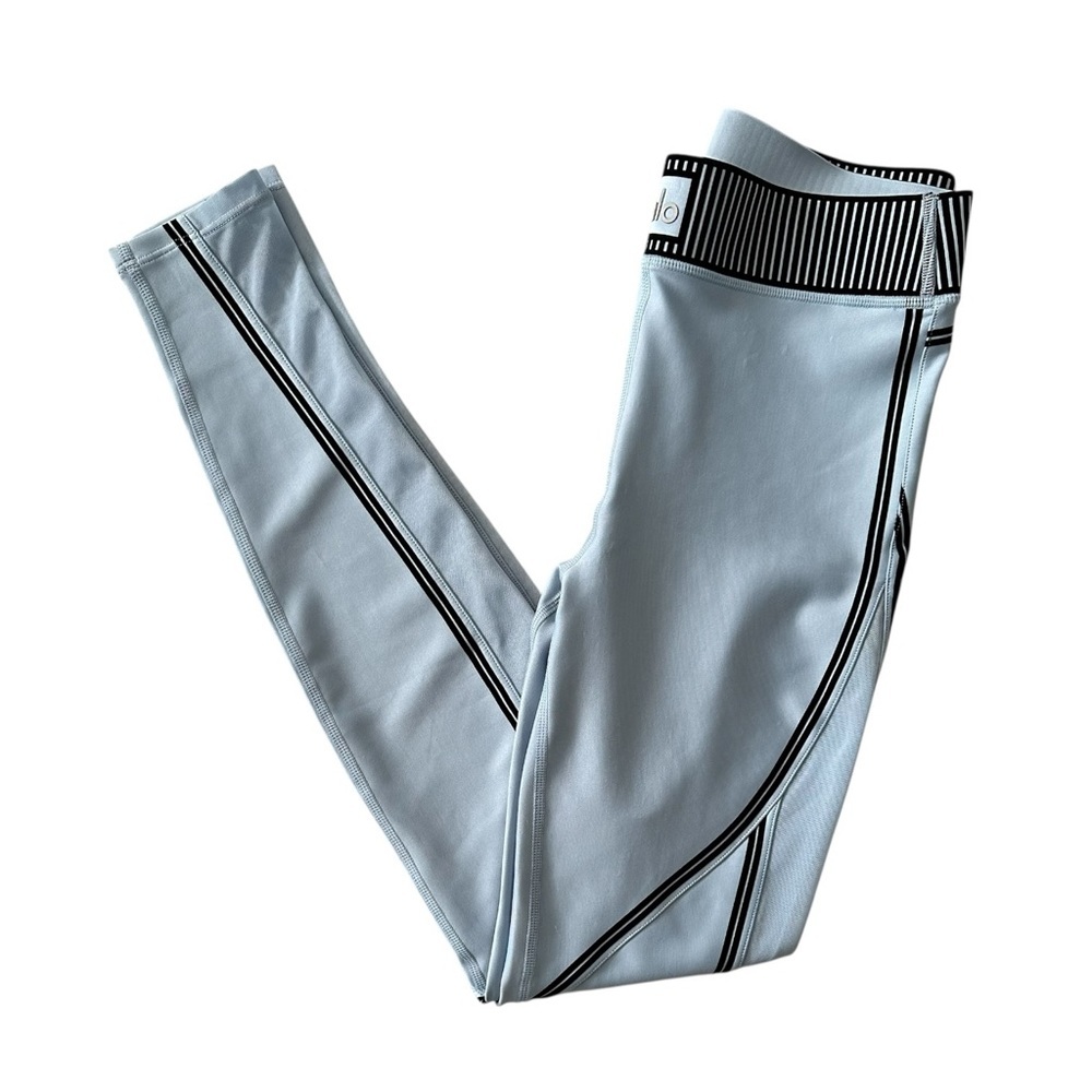 Alo Airlift Mesh Line Up High Waist Leggings Celestial Blue